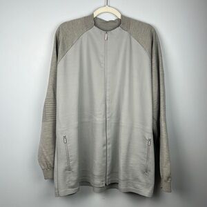 adiPure by Adidas men’s big & tall full zip 2X sweatshirt jacket wool blend